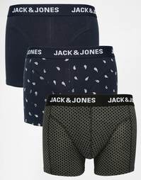 Комплект из 3 боксеров-брифов Jack &amp; Jones - Синий