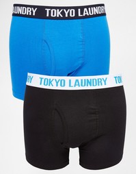 Комплект из 2 пар боксеров‑брифов с контрастным поясом Tokyo Laundry