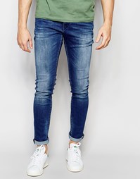 Светлые винтажные джинсы скинни Replay Mirhal