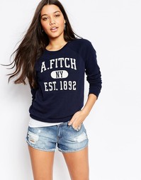 Свитшот с круглым вырезом и логотипом Abercrombie &amp; Fitch