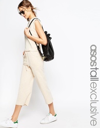 Пастельные меланжевые брюки для дома ASOS TALL - Oatmeal