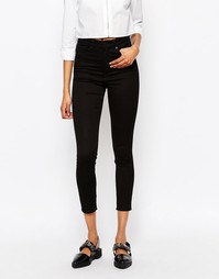 Укороченные джинсы скинни Monki Oki - Черный