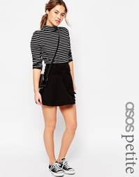 Юбка с узлом спереди ASOS PETITE - Черный