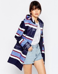 Вощеный макинтош в полоску ASOS - Мульти