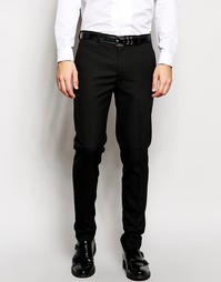 Черные строгие брюки скинни ASOS - Черный