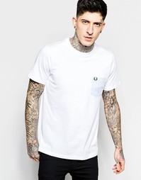 Футболка с камуфляжным карманом Fred Perry - Белый