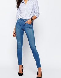 Ярко-синие джинсы ASOS Premium SCULPT ME - Синий Келли
