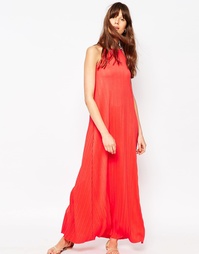 Плиссированное платье макси ASOS - Красный