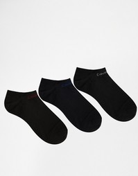 3 пары спортивных носков Calvin Klein - Черный