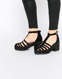 Туфли на каблуке с решетчатым дизайном ASOS ORBIT - Черный