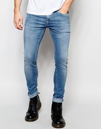 Синие супероблегающие джинсы D.I.E. Smoke - Индиго 3