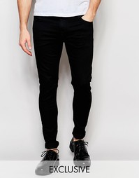 Черные супероблегающие джинсы D.I.E. Storm - Черный