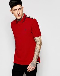 Футболка-поло кроя слим с отделкой на плечах Fred Perry