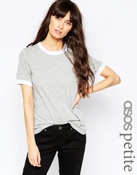 Футболка с контрастной отделкой ASOS PETITE
