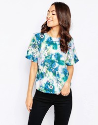 Топ с сюрреалистическим цветочным принтом Glamorous