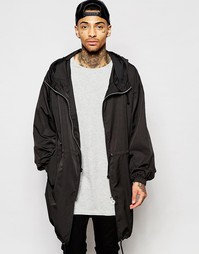 Черная оversize-парка ASOS - Черный