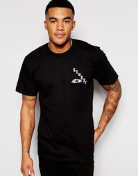 Футболка Stussy Observe - Черный