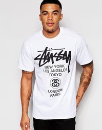 Футболка Stussy World Tour - Белый