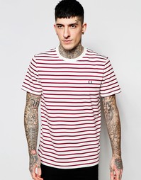 Футболка в бретонскую полоску Fred Perry - Porcelin