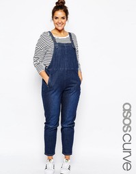 Выбеленный комбинезон в стиле 90‑х ASOS CURVE - Синий