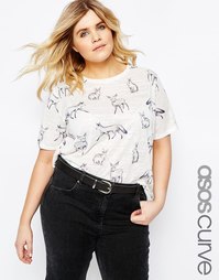 Футболка ASOS CURVE - Белый