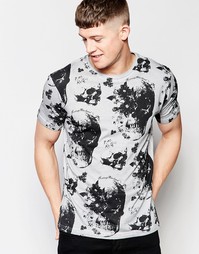 Футболка с круглым вырезом и черепами Firetrap - Белый