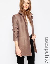 Фактурное пальто ASOS PETITE - Mink