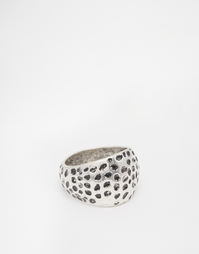 Серебристое фактурное кольцо ASOS - Шлифованный серебряный