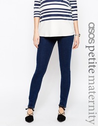 Синие джинсы скинни для беременных ASOS Maternity PETITE Ridley