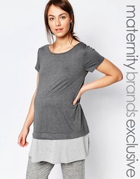 Двухслойная футболка для беременных Bluebelle Maternity - Мульти