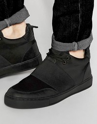 Черные кроссовки из неопрена с эластичными ремешками Dark Future