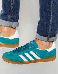 Кроссовки adidas Originals Gazelle Indoor S74851 - Зеленый