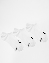 Набор из 3 пар подследников Calvin Klein - Белый