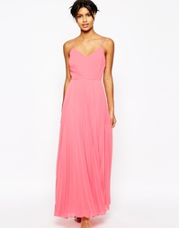 Платье макси на тонких бретельках ASOS - Коралловый