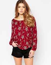 Блузка Free People Elsa - Pomegranate combo