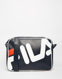 Черная сумка почтальона Fila Line Bieri - Синий