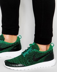 Кроссовки Nike Roshe Nm Flyknit Se 816531-300 - Зеленый