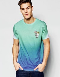 Футболка с принтом черепа на груди ASOS - Белый