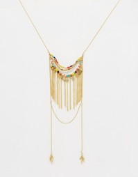 Ожерелье с кисточками ASOS Carnival - Золотой