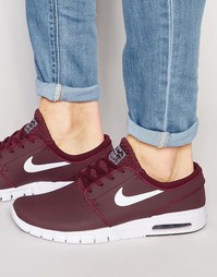 Кожаные кроссовки Nike Stefan Janoski Max 685299-611 - Красный