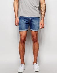 Джинсовые шорты в стиле 70‑х из стираного денима Dr Denim Mac