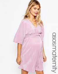 Платье-кимоно мини с поясом‑оби для беременных ASOS Maternity