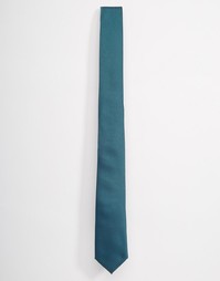 Сине-зеленый узкий галстук ASOS - Сине-зеленый
