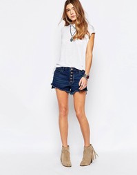 Обрезанные шорты Free People Runaway - Brightest blue