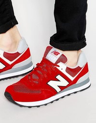 Кроссовки в университетском стиле New Balance 574 - Красный
