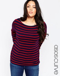 Топ в полоску ASOS CURVE - Мульти