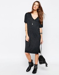 Повседневное платье‑майка с выжженным принтом ASOS - Серый