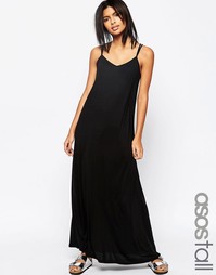 Платье макси с ремешками ASOS TALL - Черный