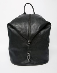 Мешковатый рюкзак на молнии Pieces - Черный