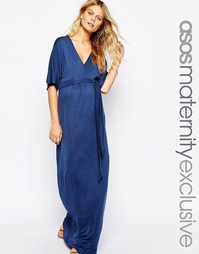 Платье-кимоно макси для беременных ASOS Maternity - Розовый